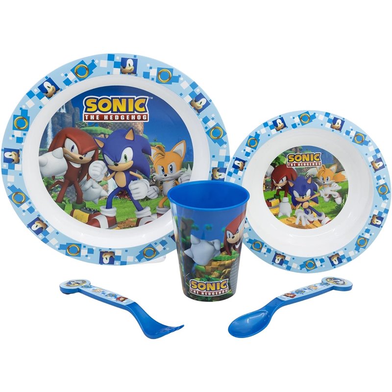 Conjunto Louça Infantil - Sonic the Hedgehog