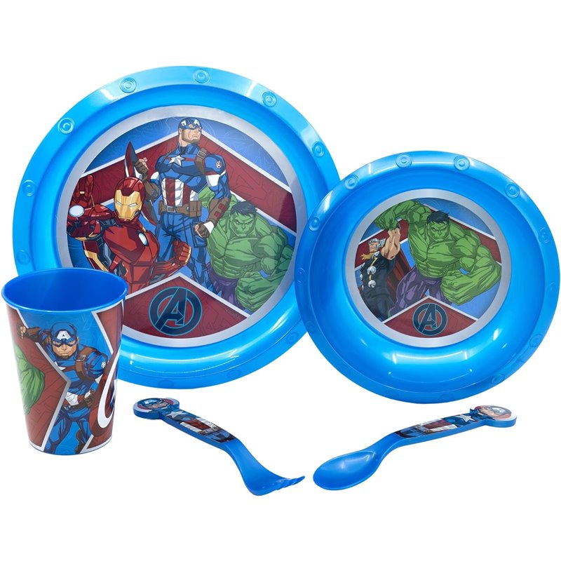 Conjunto Louça Infantil - Marvel Avengers Army