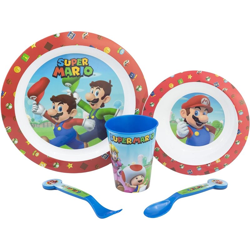 Conjunto Louça Infantil - Super Mario