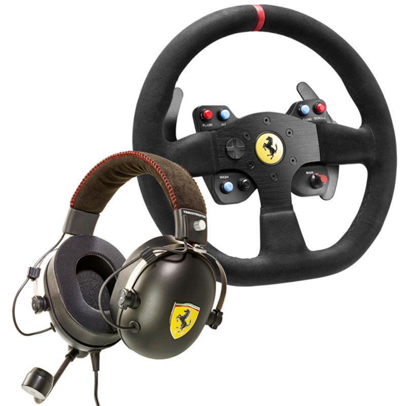 Volante + Headset Thrustmaster - Ferrari 599XX Evo Alcantara Edition Race Kit