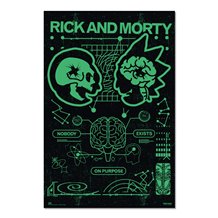 Poster Rick & Morty Nobody Exist On Purpose