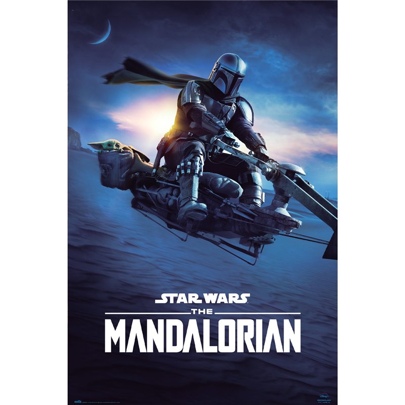 Poster Star Wars The Mandalorian Speeder Bike 2