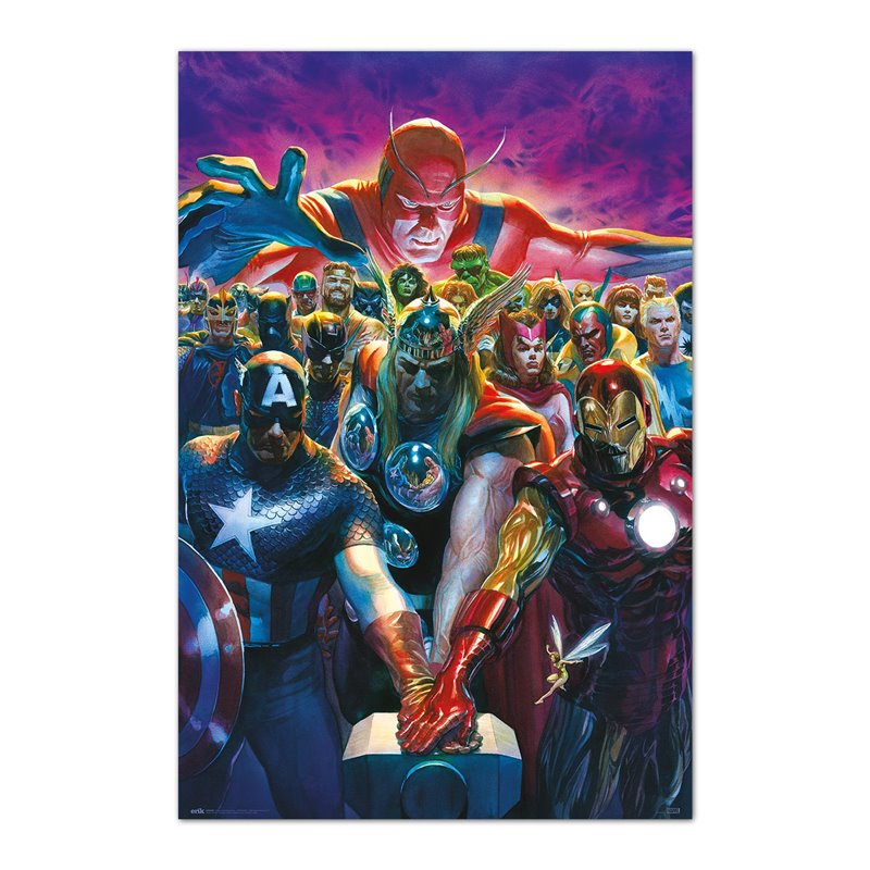 Poster Marvel Los Vengadores - 10 By Alex Ross