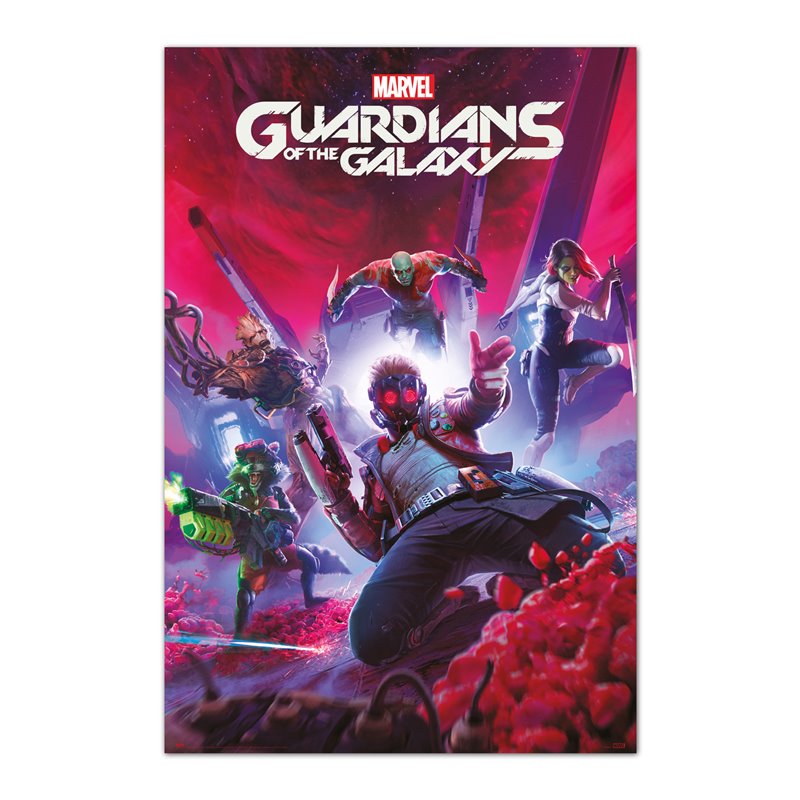 Poster Marvel Games Guardiões De La Galaxia