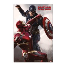 Poster Marvel Captain America Civil War Cap Vs Iron Man