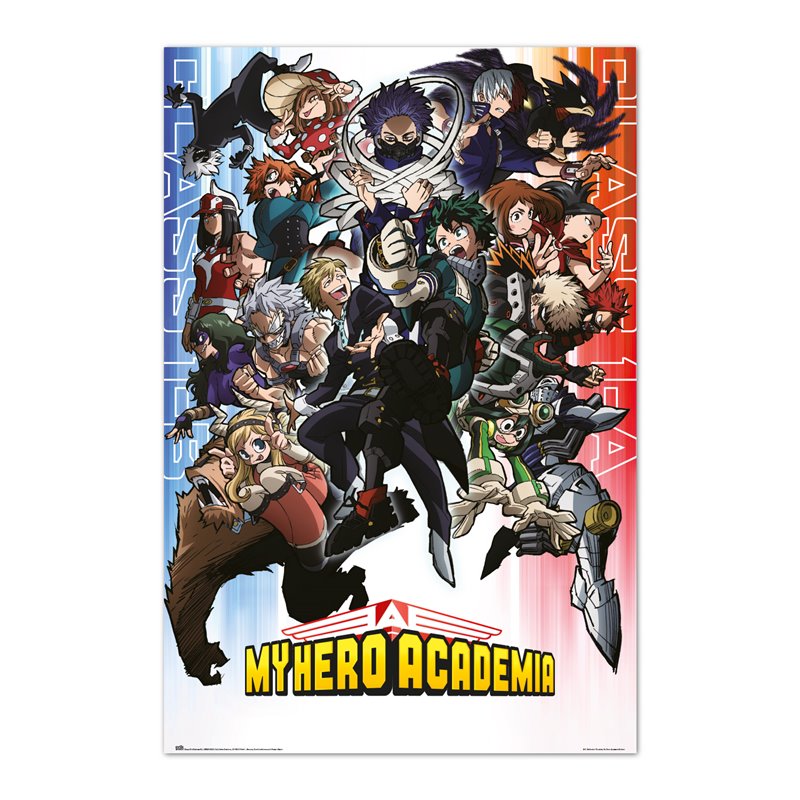 Poster My Hero Academia Class 1-A And Class 1-B