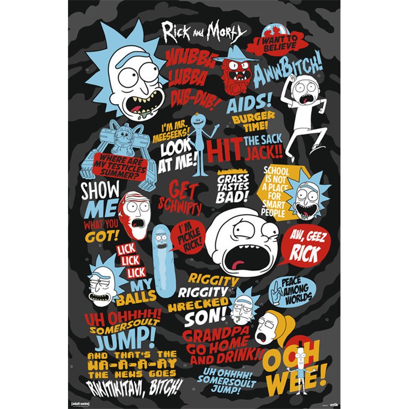 Poster Rick & Morty Quotes