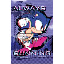 Poster Sonic Always Running