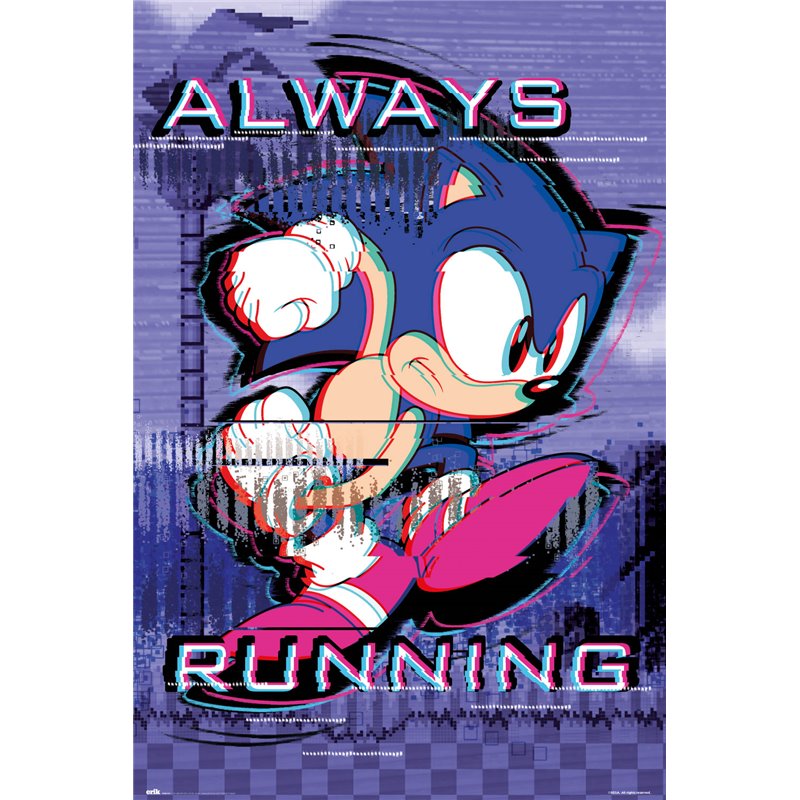 Poster Sonic Always Running