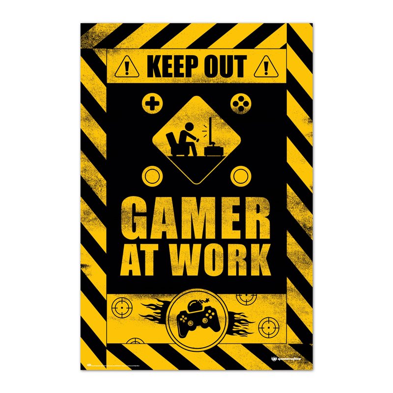 Poster Gameration Gamer At Work