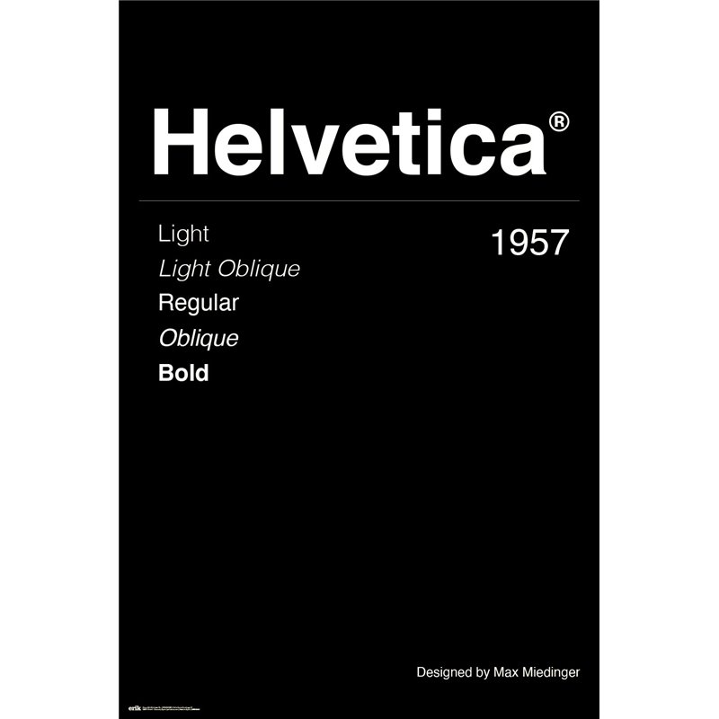 Poster Helvetica