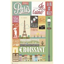 Poster Paris Collage