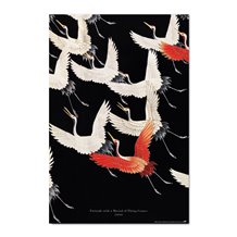 Poster Furisode With A Myriad Of Flying Cranes