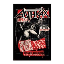 Poster Anthrax Spreading The Disease 1986