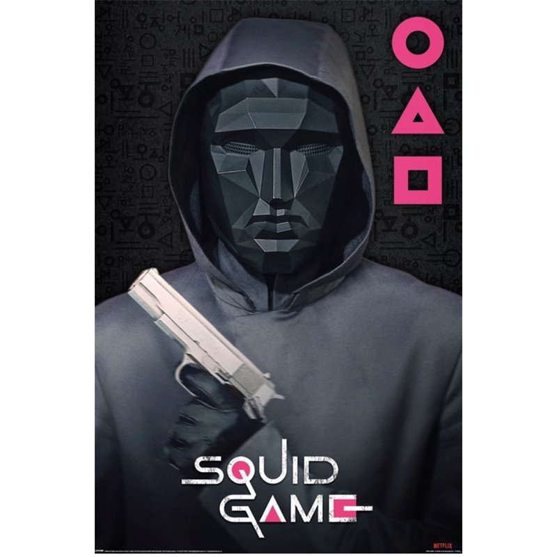 Poster Squid Game Mask Man