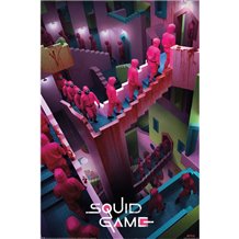 Poster Squid Game Crazy Stairs