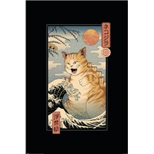 Poster Vincent Trinidad Catzilla Ukiyoe