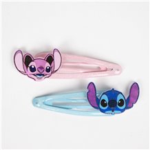 Conjunto de Acessórios Infantil - Disney Stitch (Óculos de Sol + Ganchos + Elásticos)