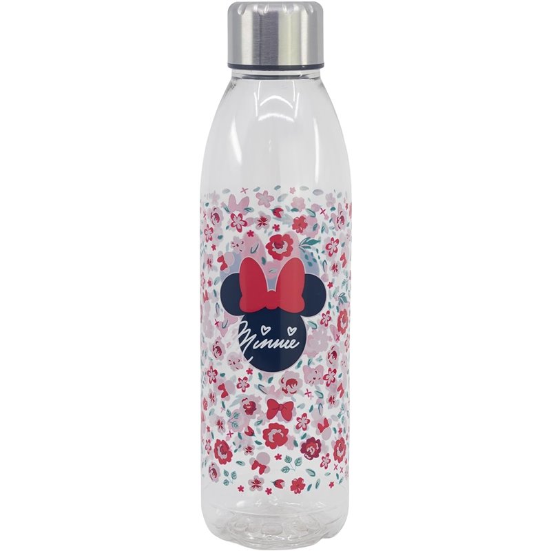 Garrafa Transparente 980 ML - Minnie Spring Flower