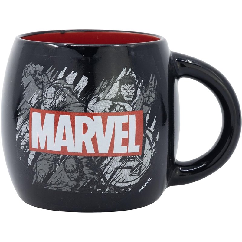 Caneca Cerâmica 380ml - Marvel Black