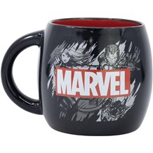 Caneca Cerâmica 380ml - Marvel Black