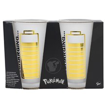 Conjunto 2 Copos Vidro 490 ML - Pokémon Thunderstruck