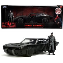 Figura Batman 2022 + Batmobile Die-Cast Vehicle with Lights (Jada Toys)