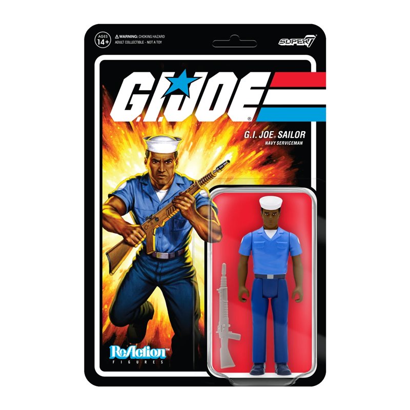 Figura Reaction Gi Joe Blueshirt Barbeado Moreno