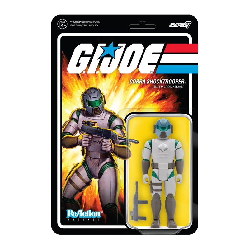 Figura Reaction Gi Joe Cobra Shocktrooper Rifle B