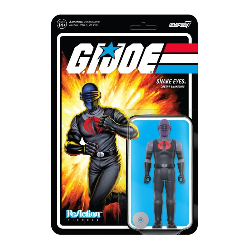 Figura Reaction Gi Joe Snake Eyes Pyramid Of Darkness