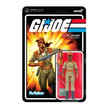 Figura Reaction Gi Joe Female Combat Engineer Rabo De Cavalo Morena