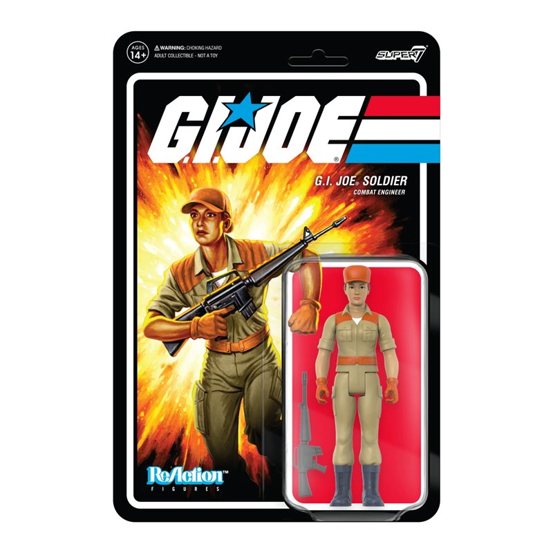 Figura Reaction Gi Joe Female Combat Engineer Carrapito Bronzeada