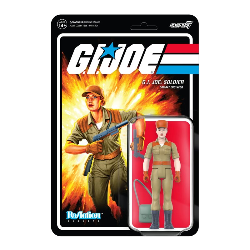 Figura Reaction Gi Joe Female Combat Engineer Carrapito Clara