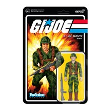 Figura Reaction Gi Joe Trooper Barbeado Claro