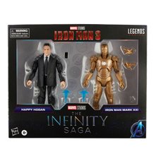 Figura Marvel Happy Hogan Y Iron Man Mark Xxi Serie Legends