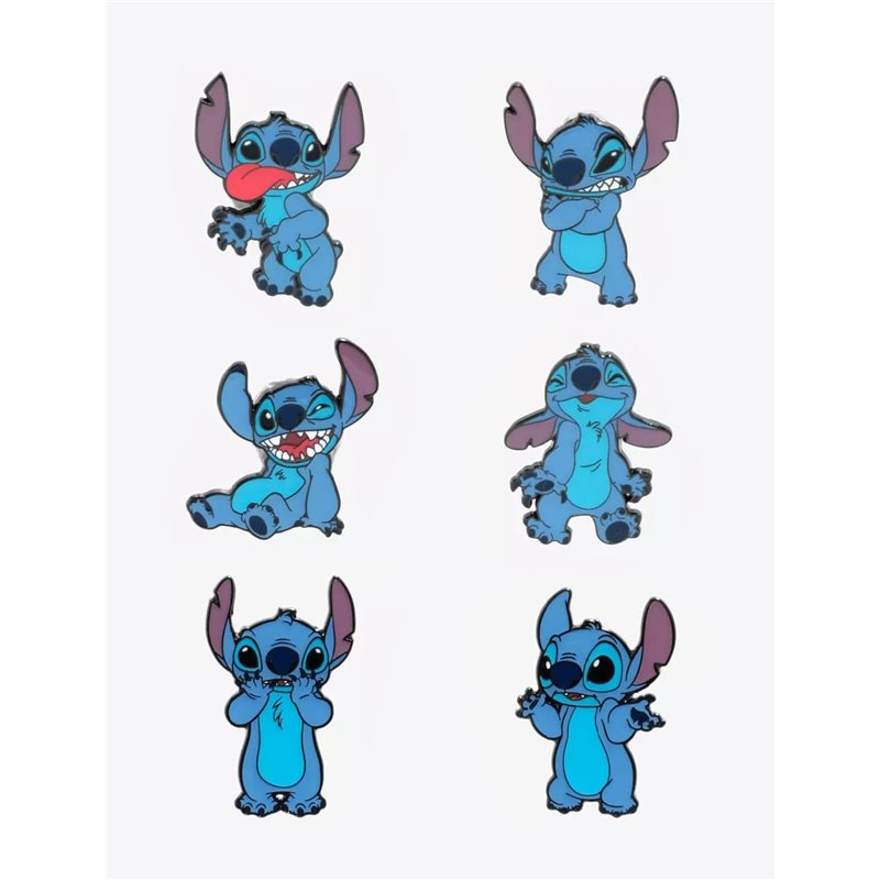 Pin Loungefly - Disney: Stitch Funny Faces (Sortido)