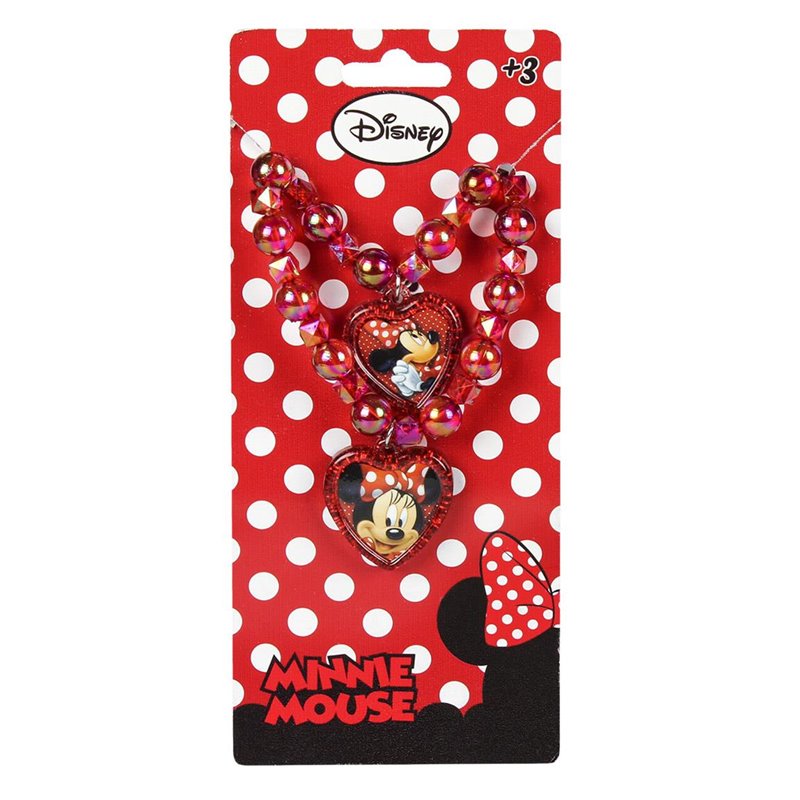 Conjunto Bijuteria Disney - Minnie Mouse (Pulseira + Colar)