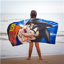 Toalha de Praia de Microfibra - Dragon Ball Z: Son Goku