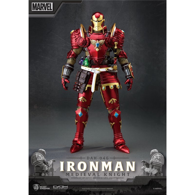 Figura Dynamic8H Marvel Iron Man Cavaleiro Medieval