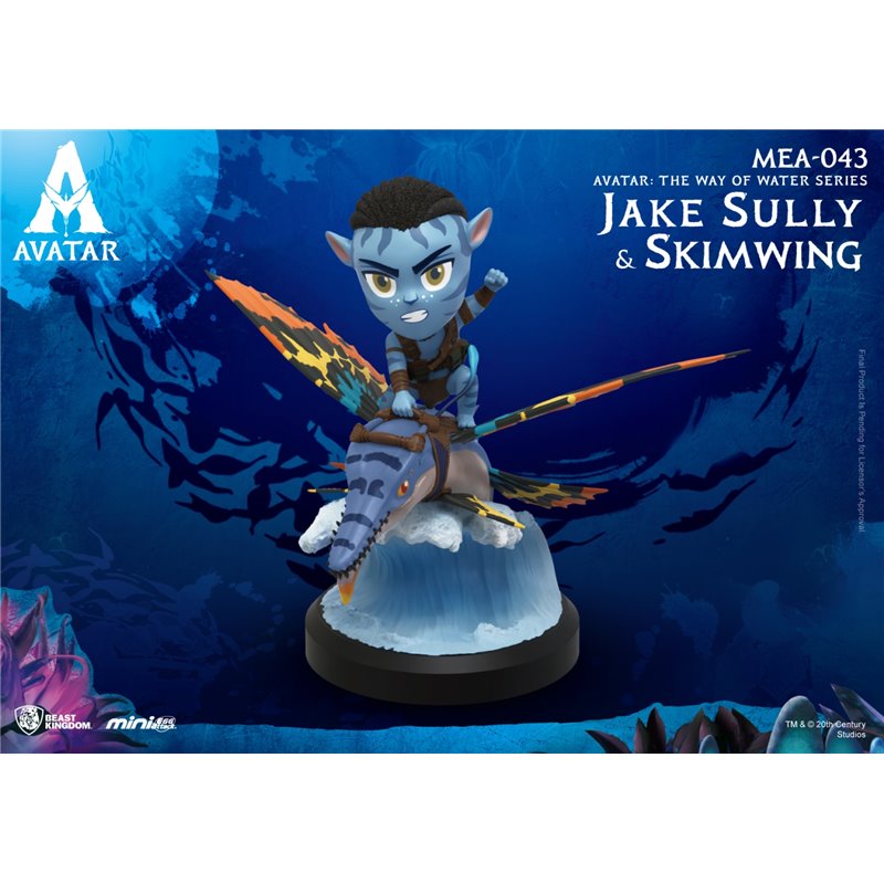 Figura Mini Egg Attack Avatar 2 Jake Sully E Skimwing