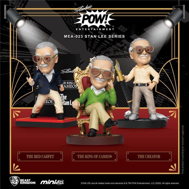 Figuras Marvel Stan Lee Conjunto De 3 Serie