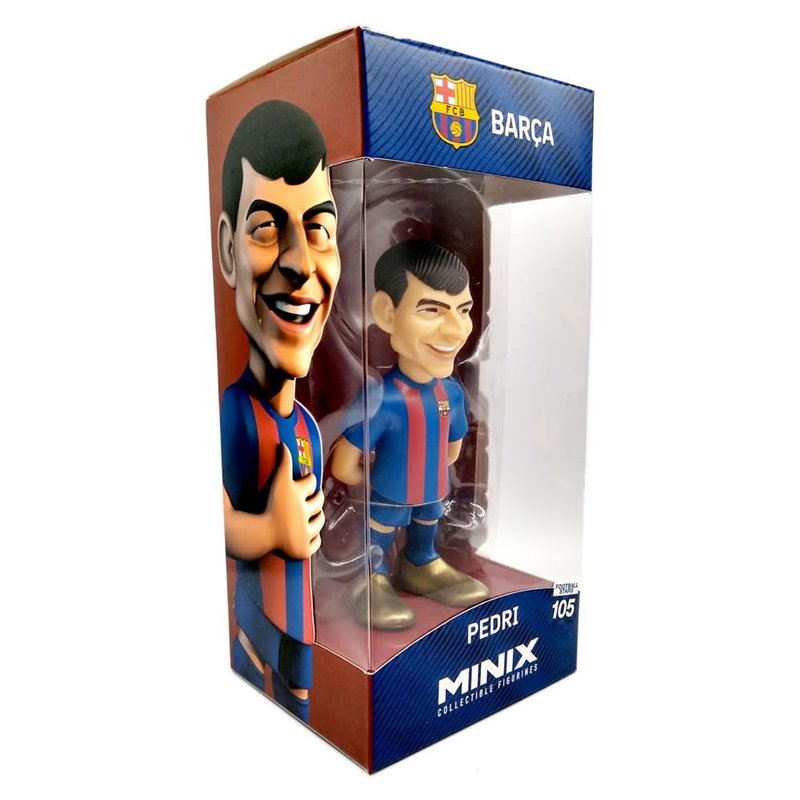 Minix - Football Stars 105 - Figura PVC 12 cm - FC Barcelone - Pedri 16