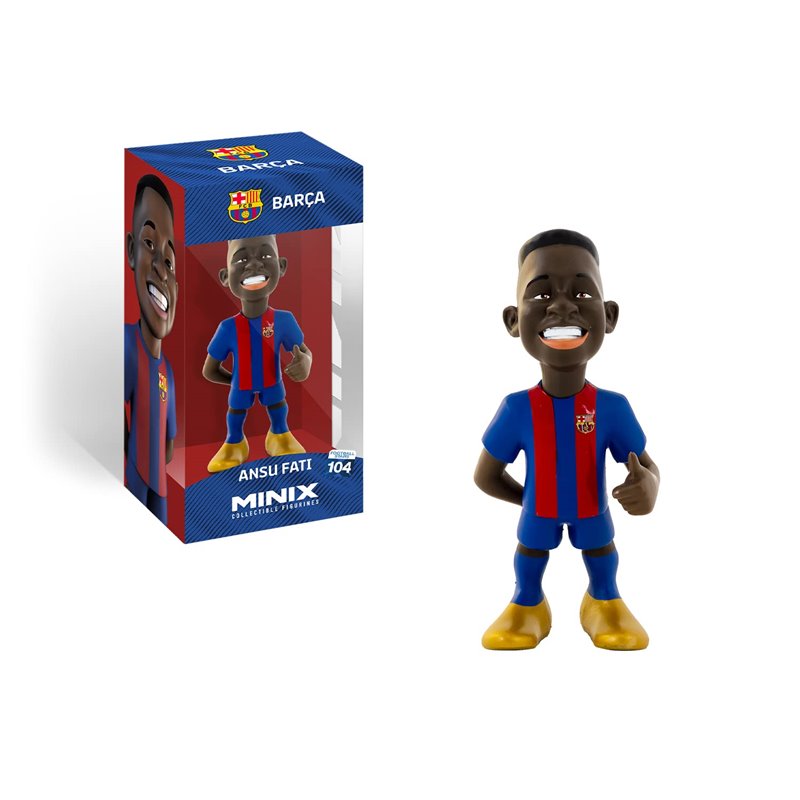 Minix - Football Stars 104 - Figura PVC 12 cm - FC Barcelone - Fati 10