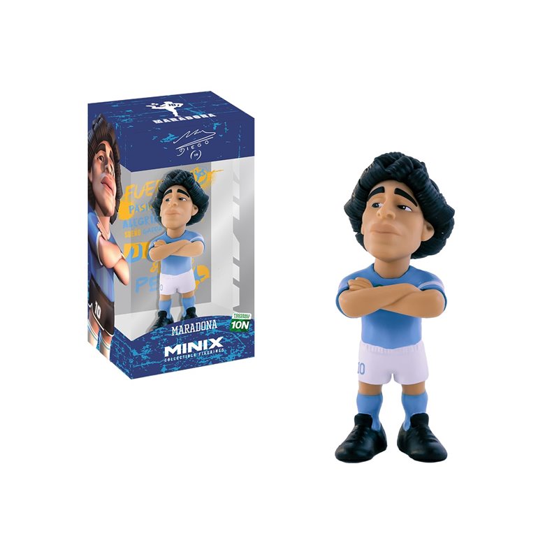 Minix - Football Stars 10N - Figura PVC 12 cm - Maradona Napoli