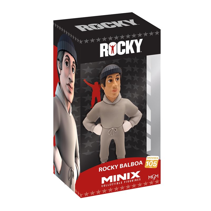 Minix - Movies 105 - Figura PVC 12 cm - Rocky - Rocky Balboa en tenue d'entrainement