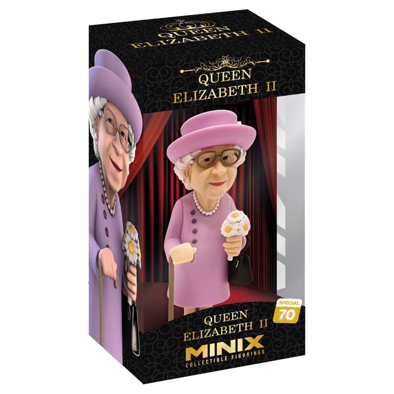 Minix - Celebrity 70 - Figura PVC 12 cm - Reine Elizabeth II