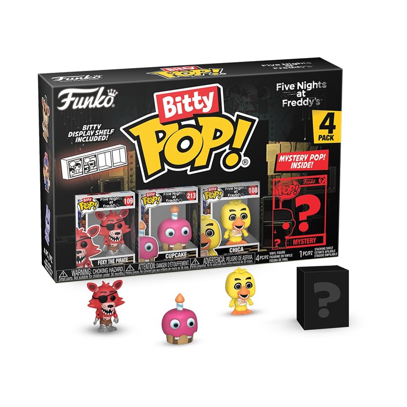 Figura Funko Bitty Pop! Vinyl: Five Nights at Freddy's - Foxy The Pirate | 4-Pack