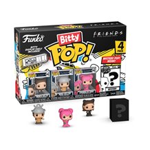 Funko Bitty Pop! Friends Mini Collectible Toys 4-Pack - Halloween Costume Collection Monica Geller, Ross Geller, Chandler Bing &