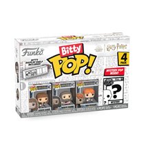 Funko Bitty Pop! Harry Potter Mini Collectible Toys 4-Pack - Hermione Granger, Rubeus Hagrid, Ron Weasley & Mystery Chase Figure