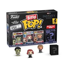 Funko Bitty Pop! Marvel Mini Collectible Toys 4-Pack - Hulk, Black Widow, Hawkeye & Mystery Chase Figure